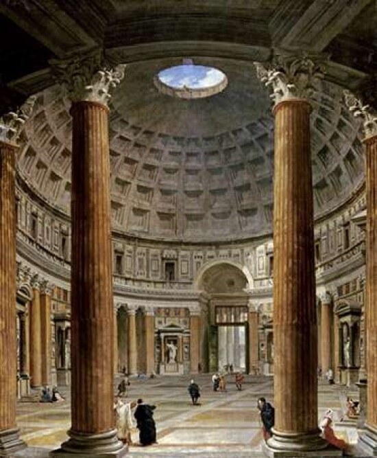 The Interior of The Pantheon Rome Poster Print by  Giovanni Paolo Panini - Item # VARPDX266979