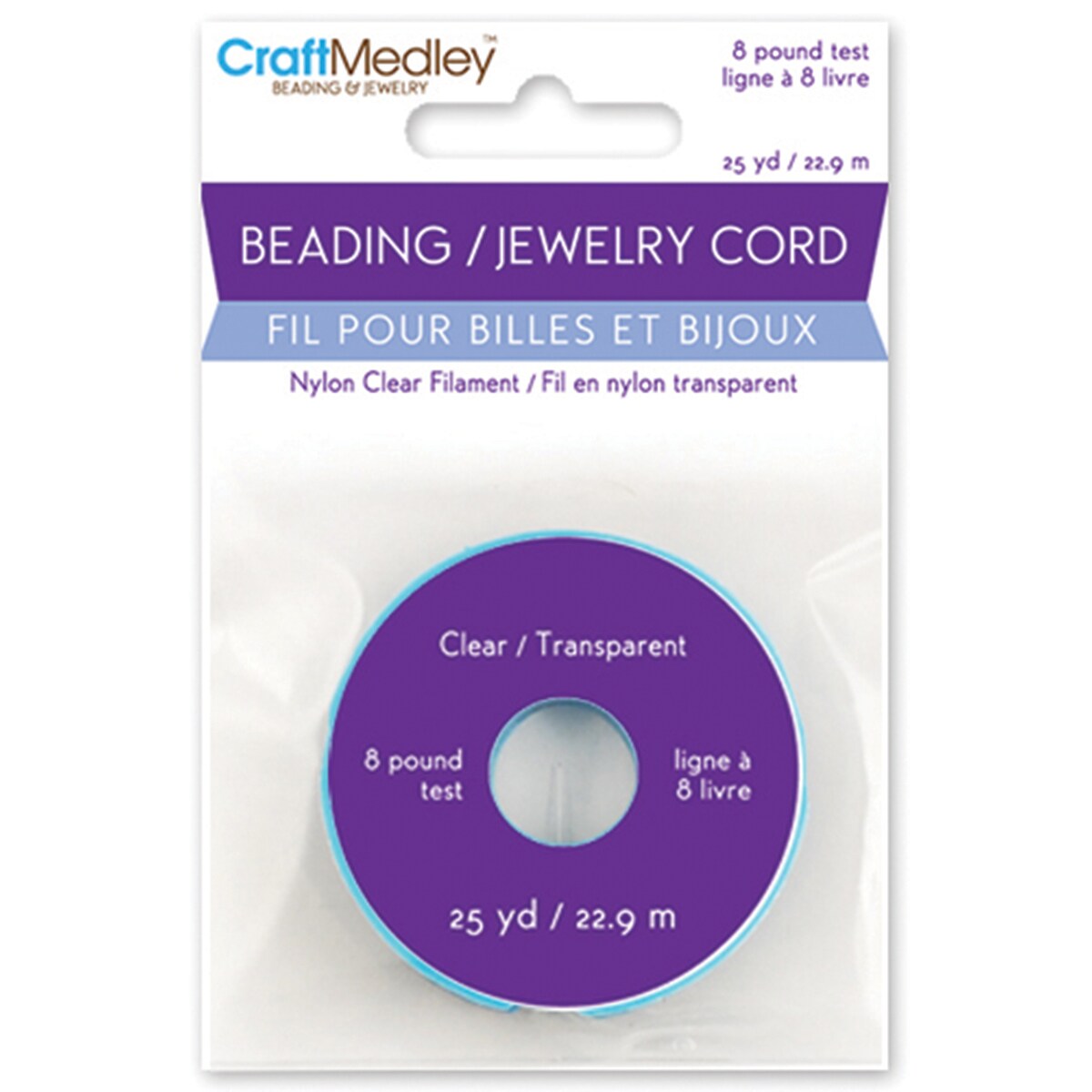 Beading/Jewelry Cord 8Lb 25YdClear Michaels