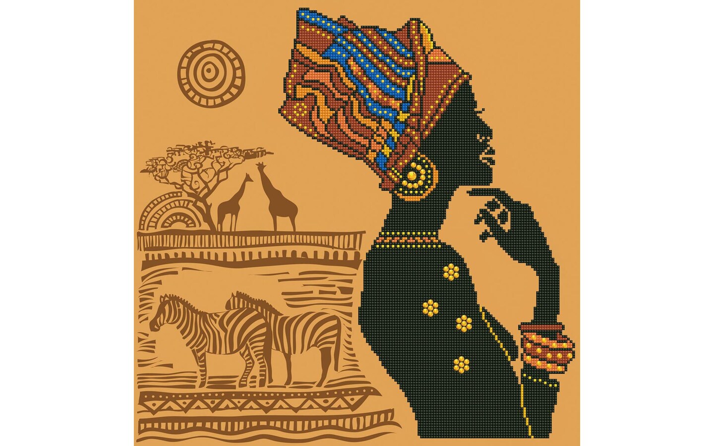 Diamond Dotz Kit Intermediate African Elegance Michaels