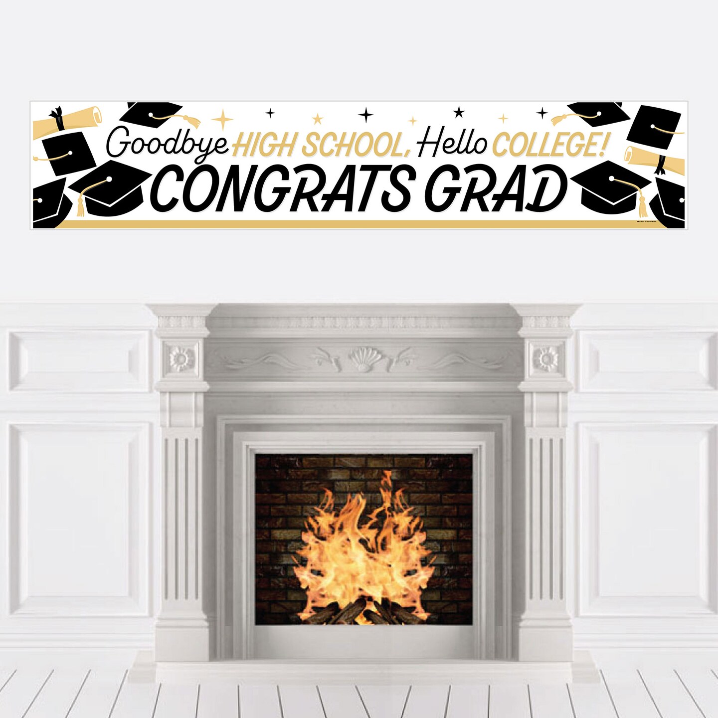 Big Dot of Happiness Hello College Graduation Party Decorations Party Banner