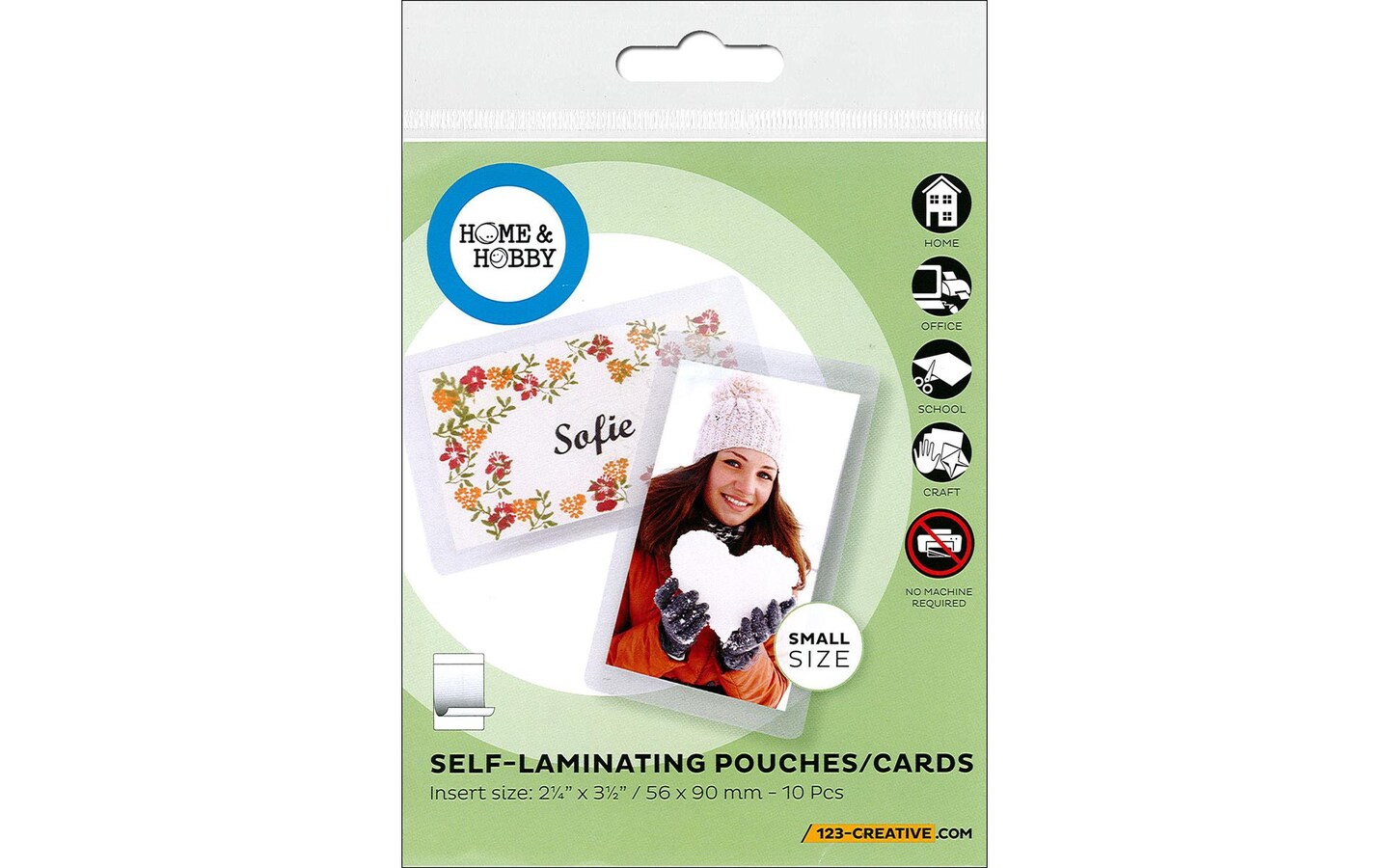 3L Home/Hobby SelfLaminating Pouch 2.25x3.5in 10pc
