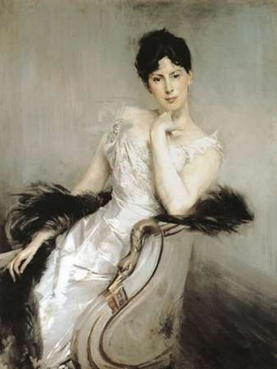 Signora in bianco Poster Print by Giovanni Boldini - Item # VARPDX3GB1063