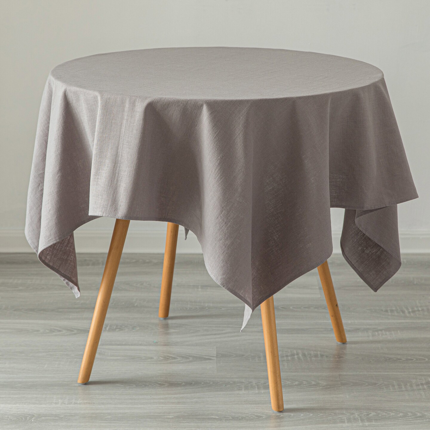 Deerlux 100% Pure Linen Washable Tablecloth Solid Color