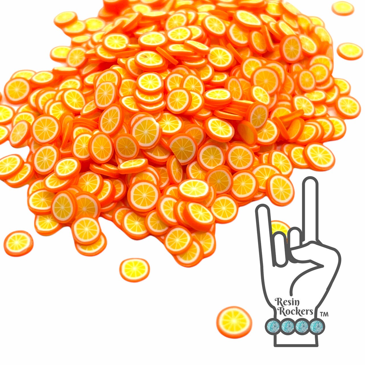 Orange Slice Polymer Clay Pieces for Epoxy and UV Resin Art | Michaels
