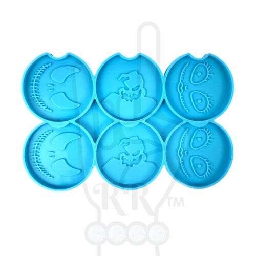 Sally Jack Oogie Inspired Car Coaster Combo Set Silicone Mold for Epoxy Resin Art