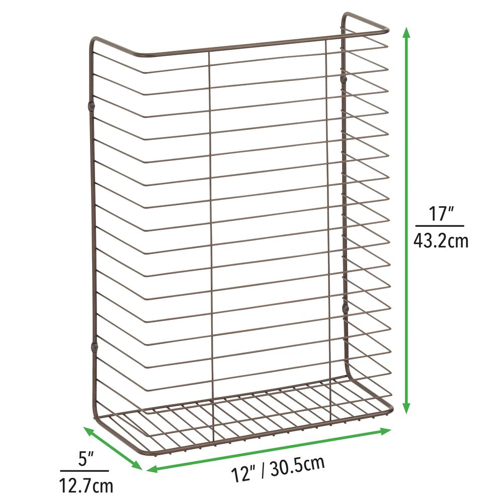 mDesign Metal Wire Wall Mount Storage Organizer Michaels