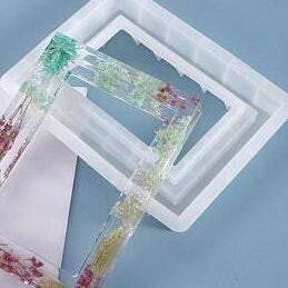 Picture Photo Frame Rectangle Transparent Silicone Mold for Epoxy Resin Art DIY Craft