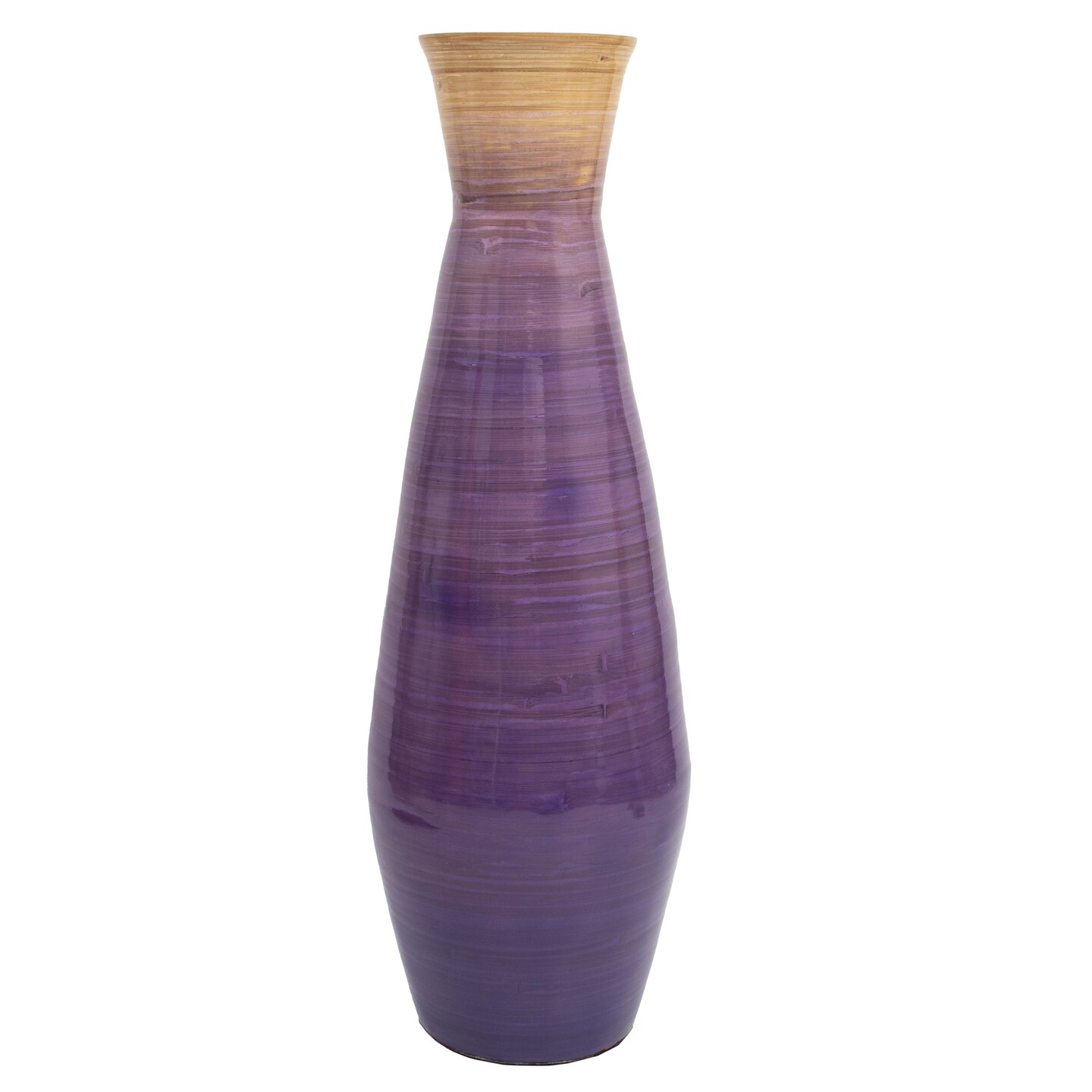 Uniquewise Classic Bamboo Floor Vase Handmade, For Dining, Living Room, Entryway, Fill Up With Dried Branches Or Flowers