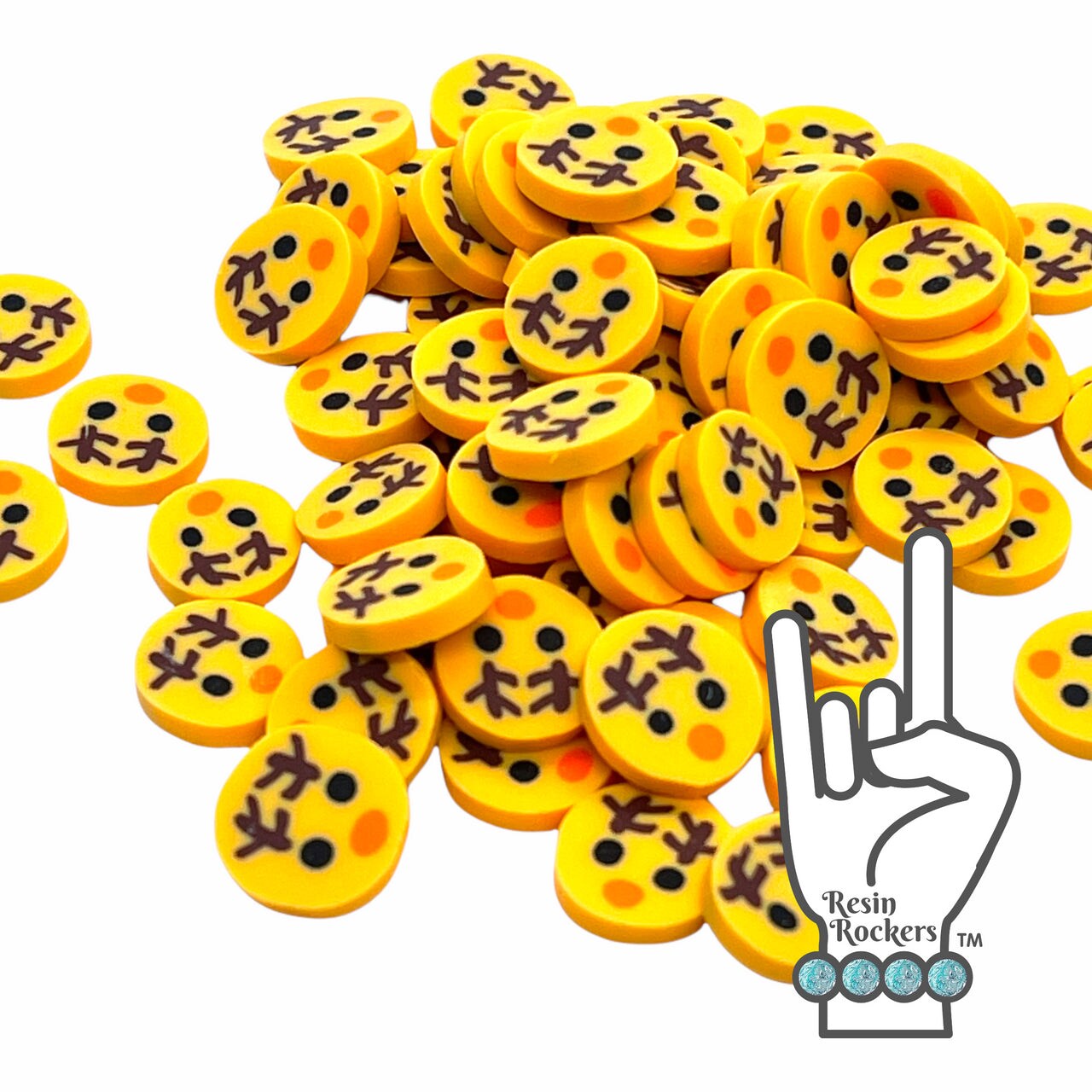 Holiday Reindeer Polymer Clay Pieces for Epoxy and UV Resin Art