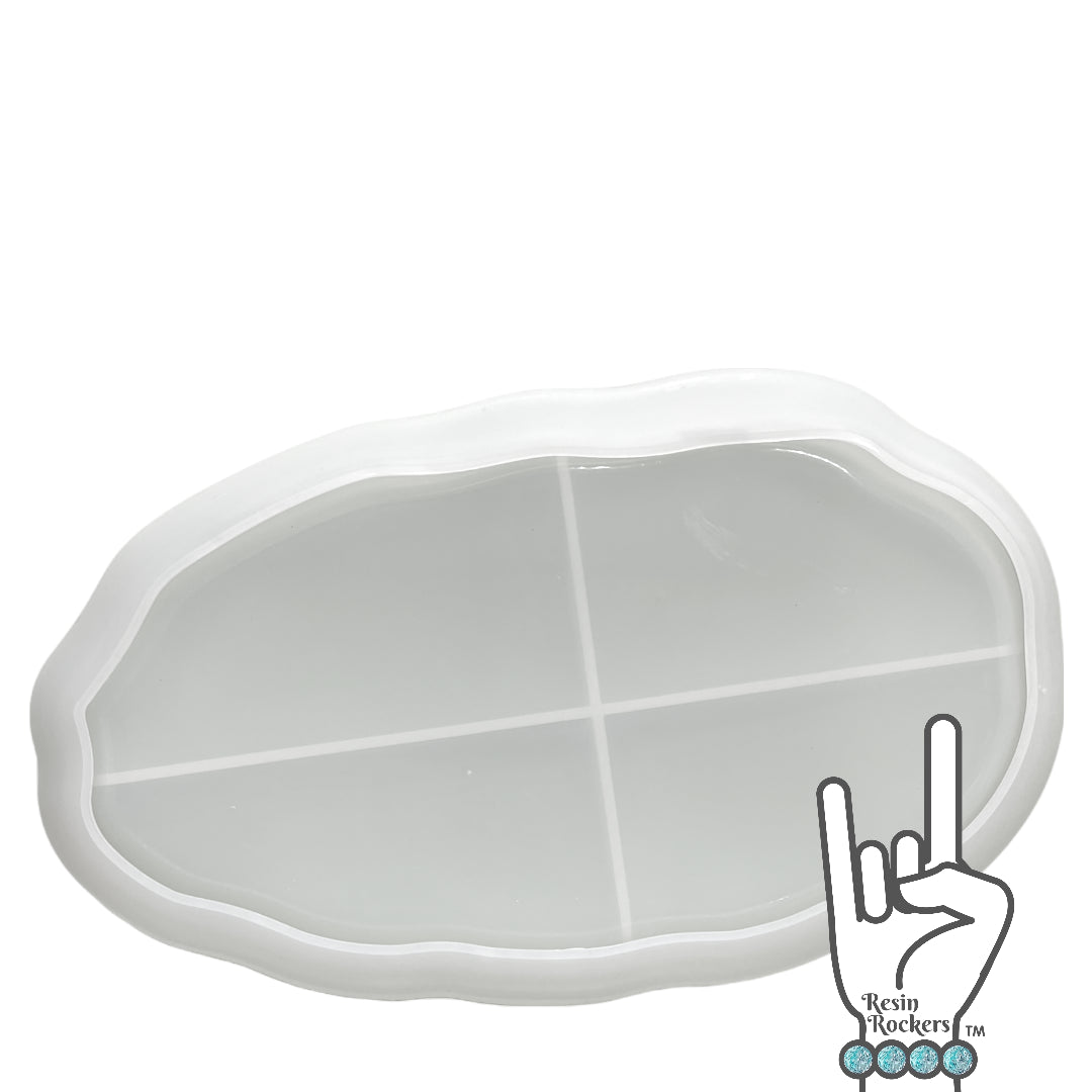 DIY Plateau Rolling Tray Mold Oval Moldes De Silicona Formy Silikonowe  Stampi Per Resina Silicone Molds