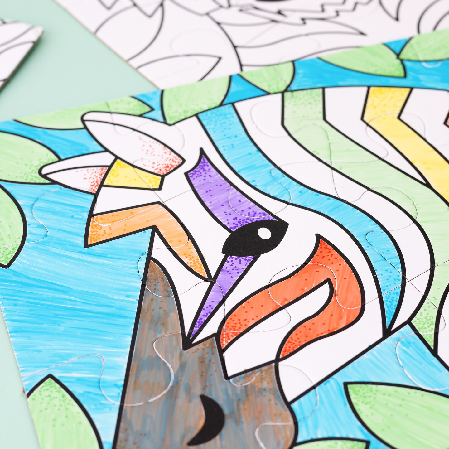 Colorbok Make It Colorful! Color Your Own Puzzles 3/Pkg-Animals