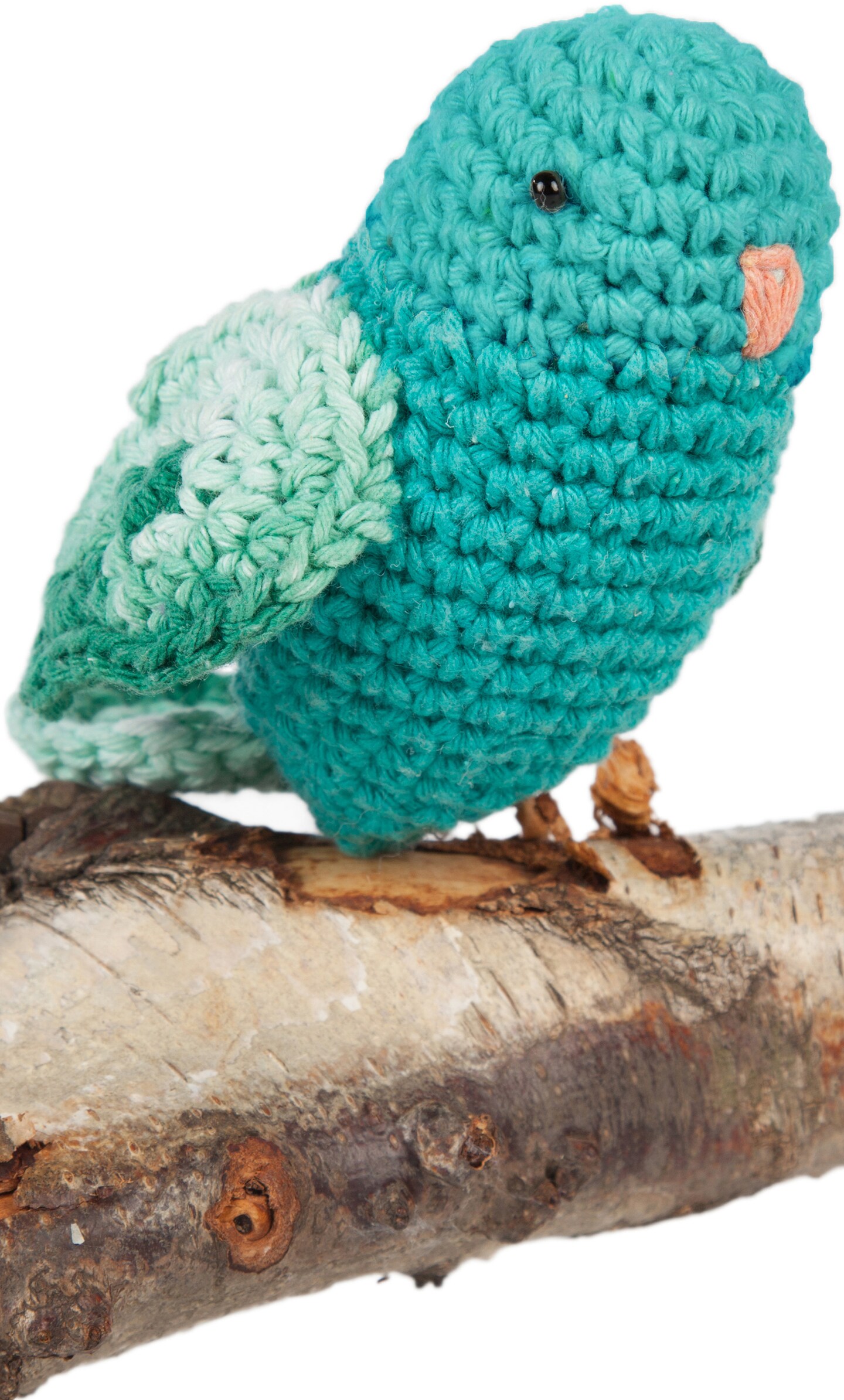 Hoooked Amigurumi DIY Kit W/Eco Barbante Yarn-Love Bird - Turquoise