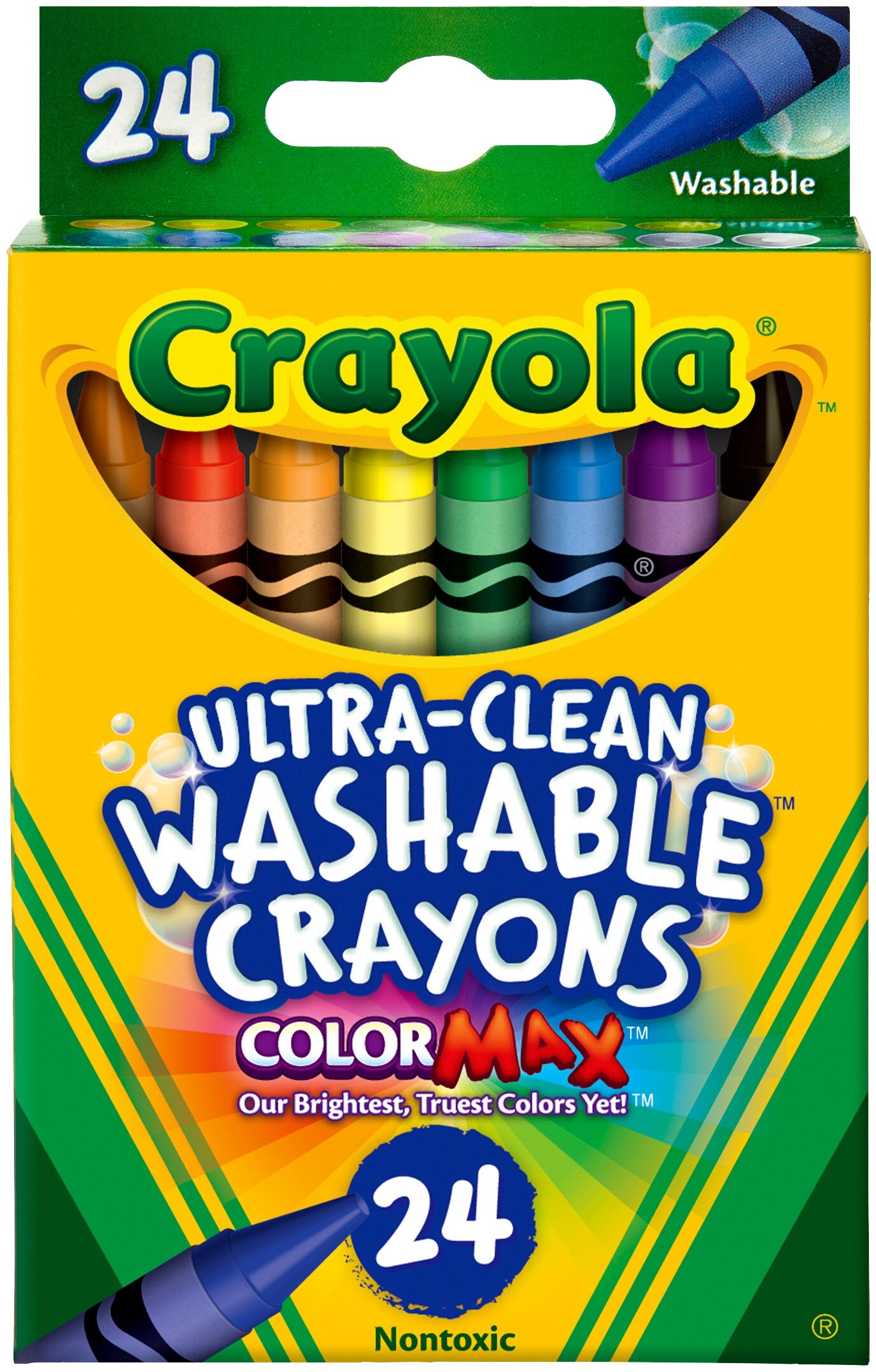 Multipack of 12 - Crayola Washable Crayons-24/Pkg