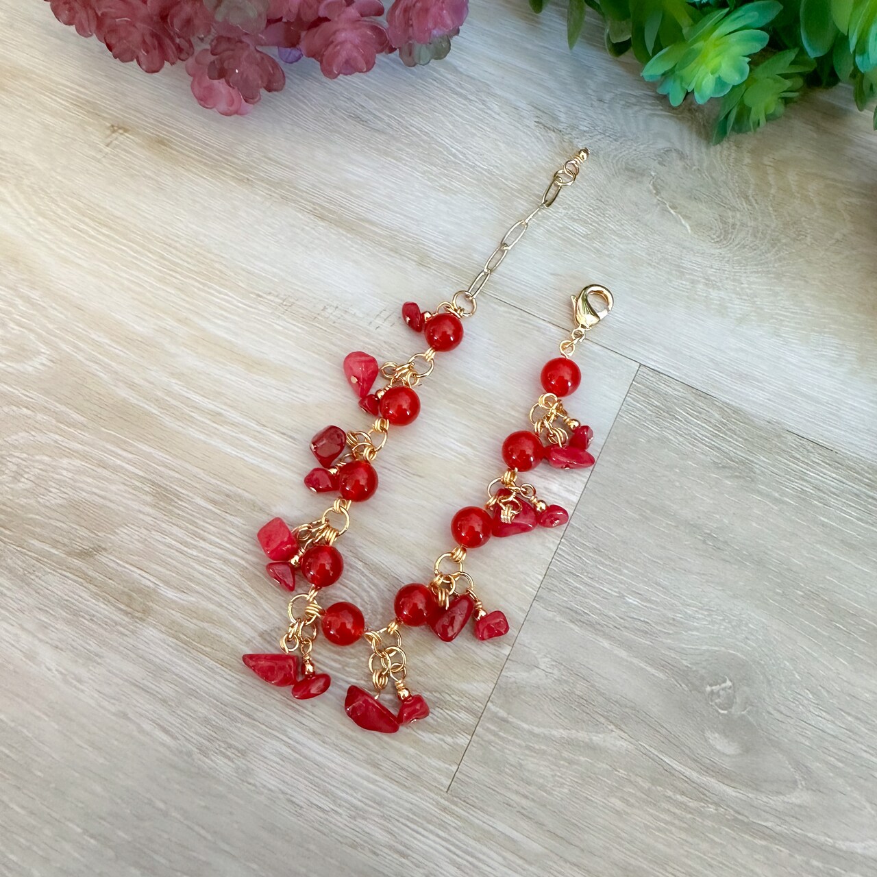 Poppy Flowers Cluster Bracelet with @daniellewickesjewelry