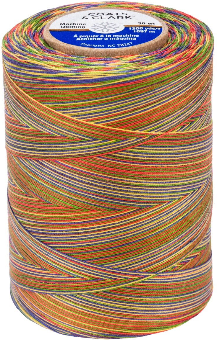 Coats Cotton Machine Quilting Multicolor Thread 1200Yd-Mexicana