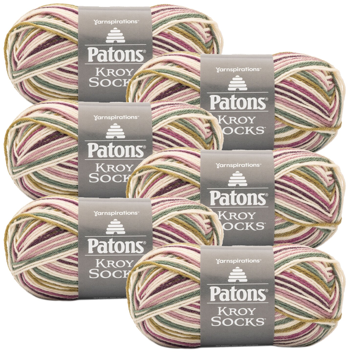 (Pack of 6) Patons Kroy Socks Yarn-Midnight Orchid