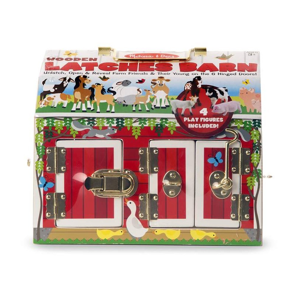 Melissa &#x26; Doug Latches Barn and Figures Learning Motor Development Toy