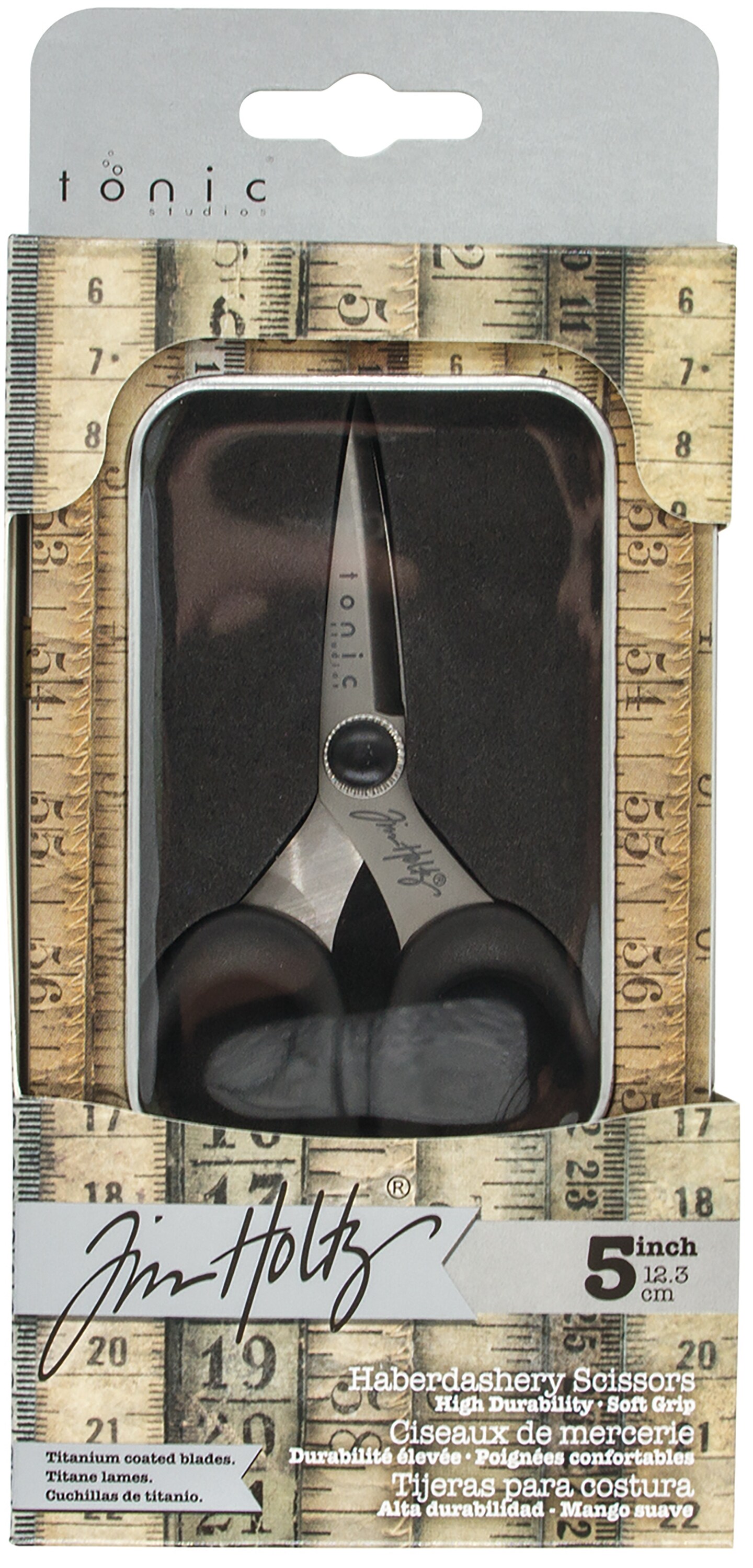 Tim Holtz 5 Haberdashery Snip Sewing Scissors, Professional Grade