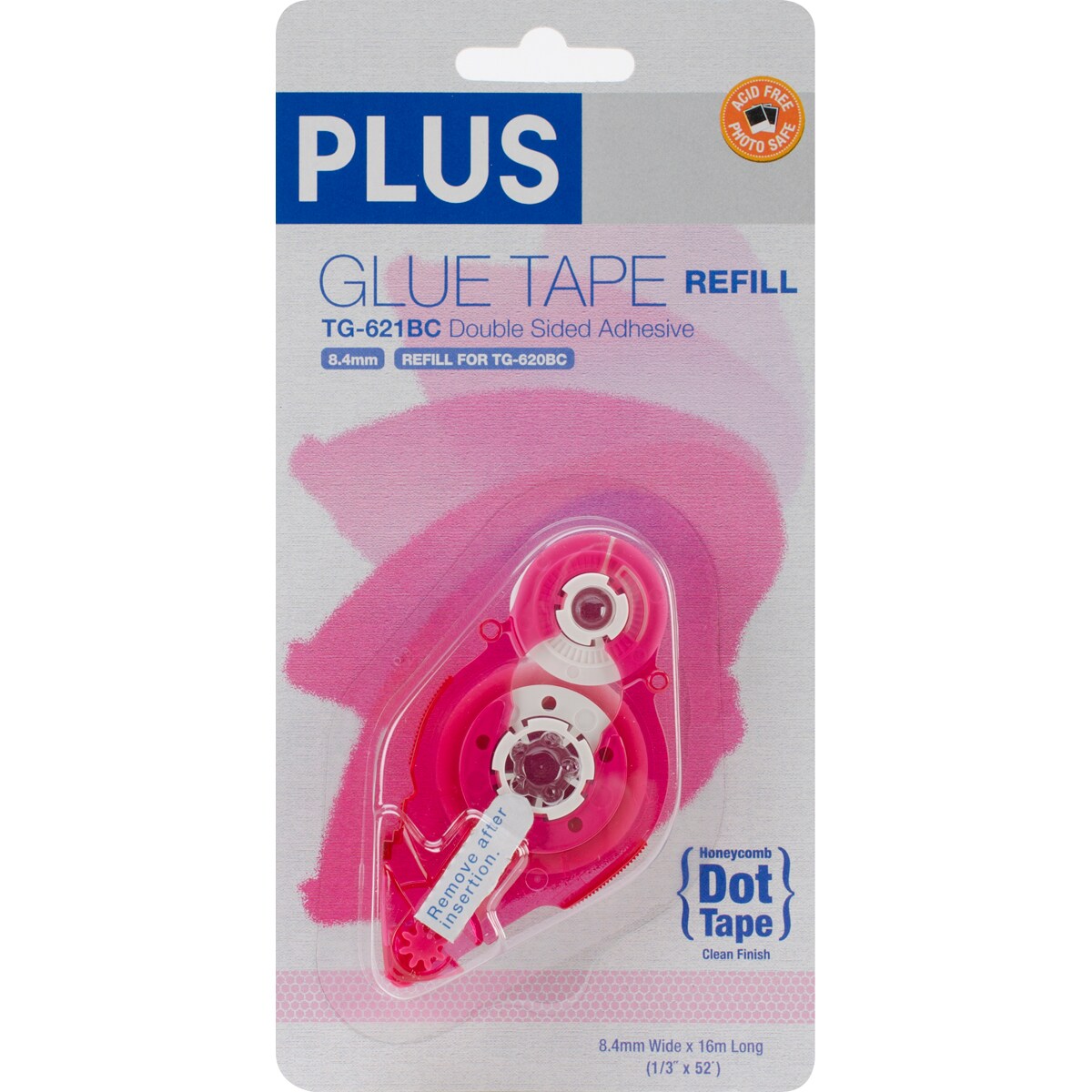 Plus Permanent Honeycomb Glue Tape Refill-.33&#x22;X52.5&#x27;, For Use In 620BC