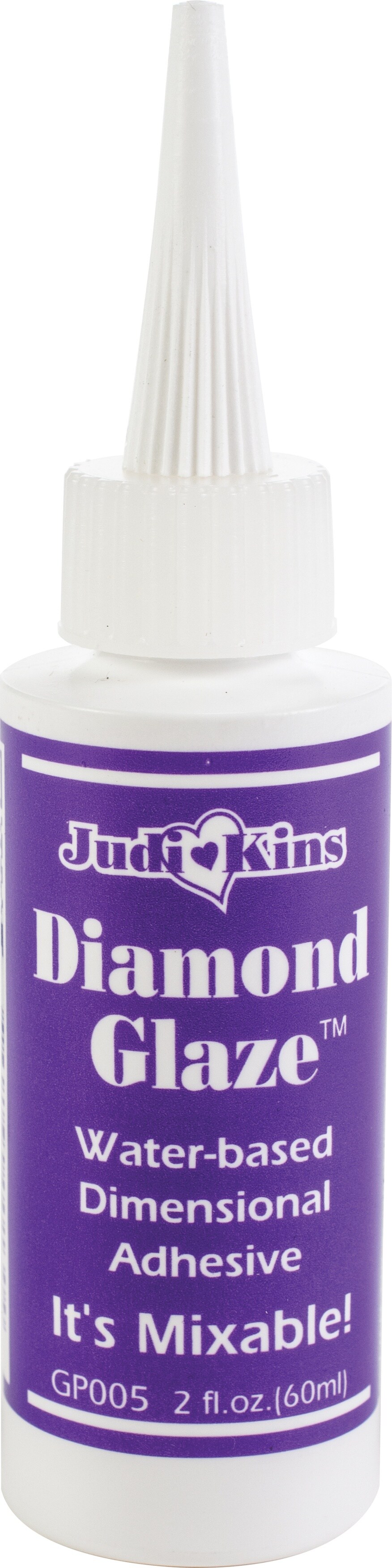 Judikins Diamond Glaze Dimensional Adhesive 2oz-Precision Tip