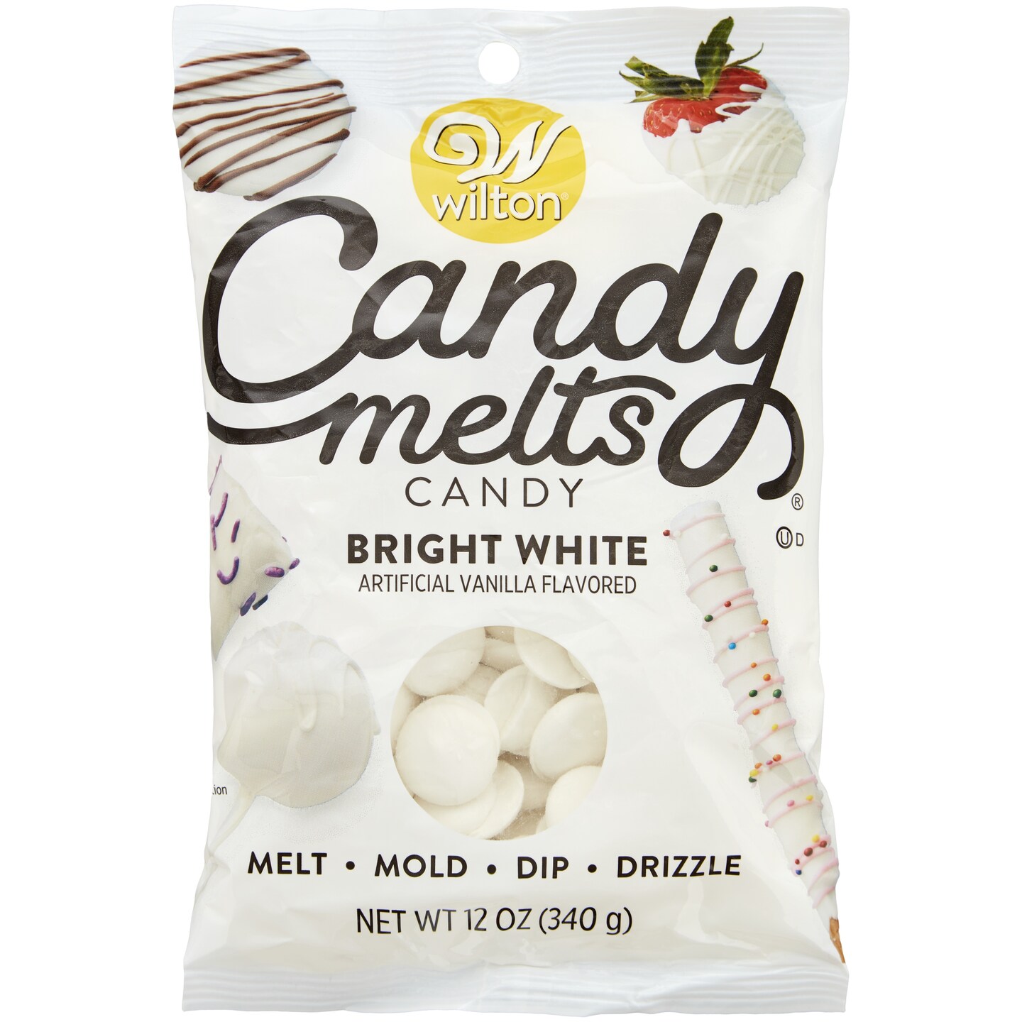 Wilton Candy Melts Bright White Vanilla Flavored