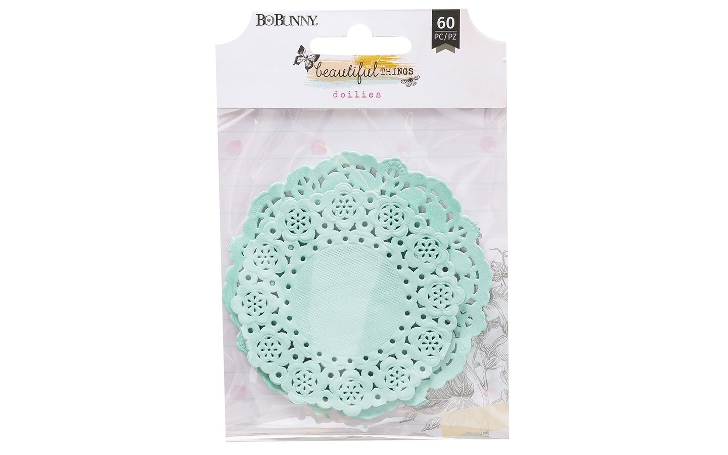 Bo Bunny Beautiful Things Teal Doilie
