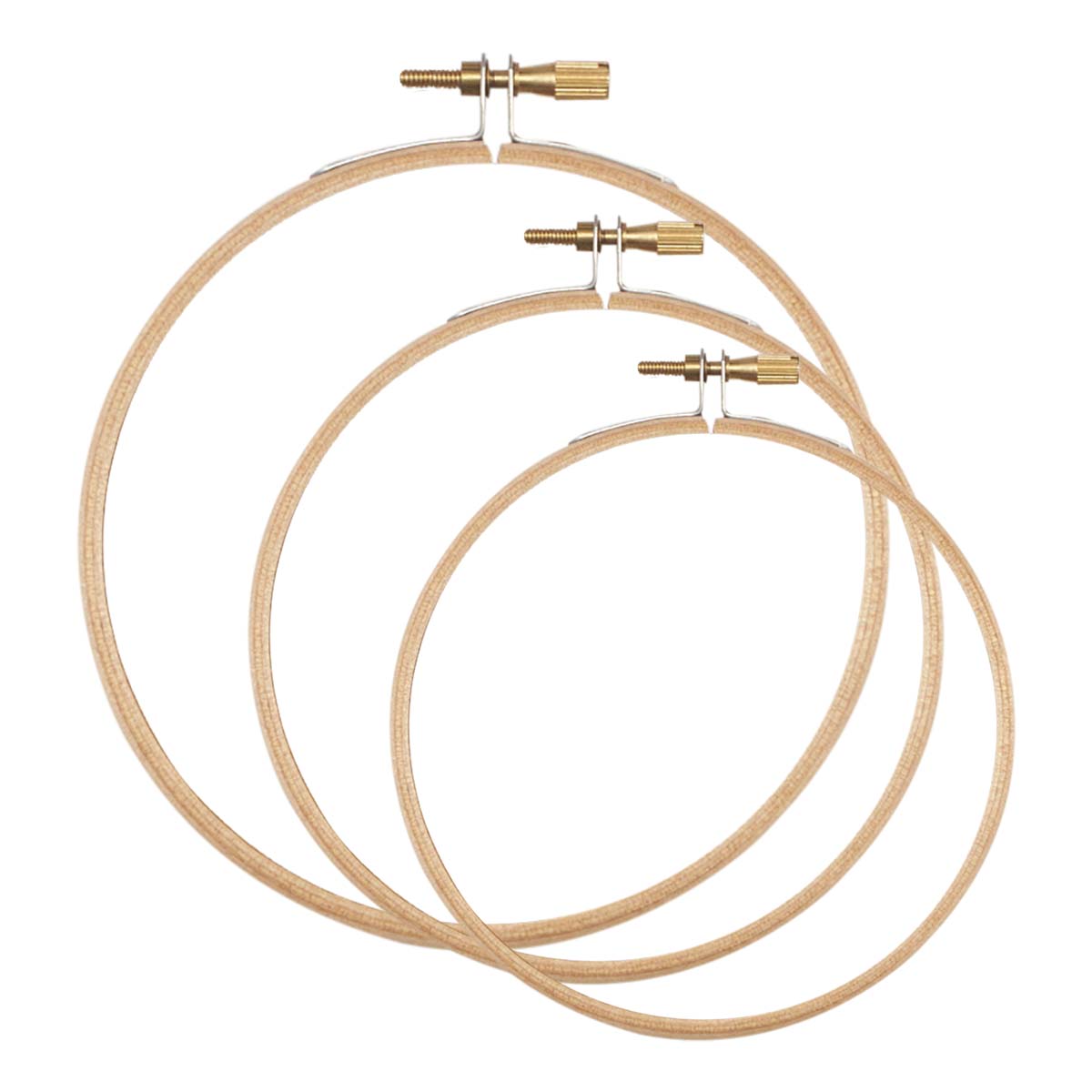 Herrschners Wooden Embroidery Hoops, Set of 3 Accessory Michaels