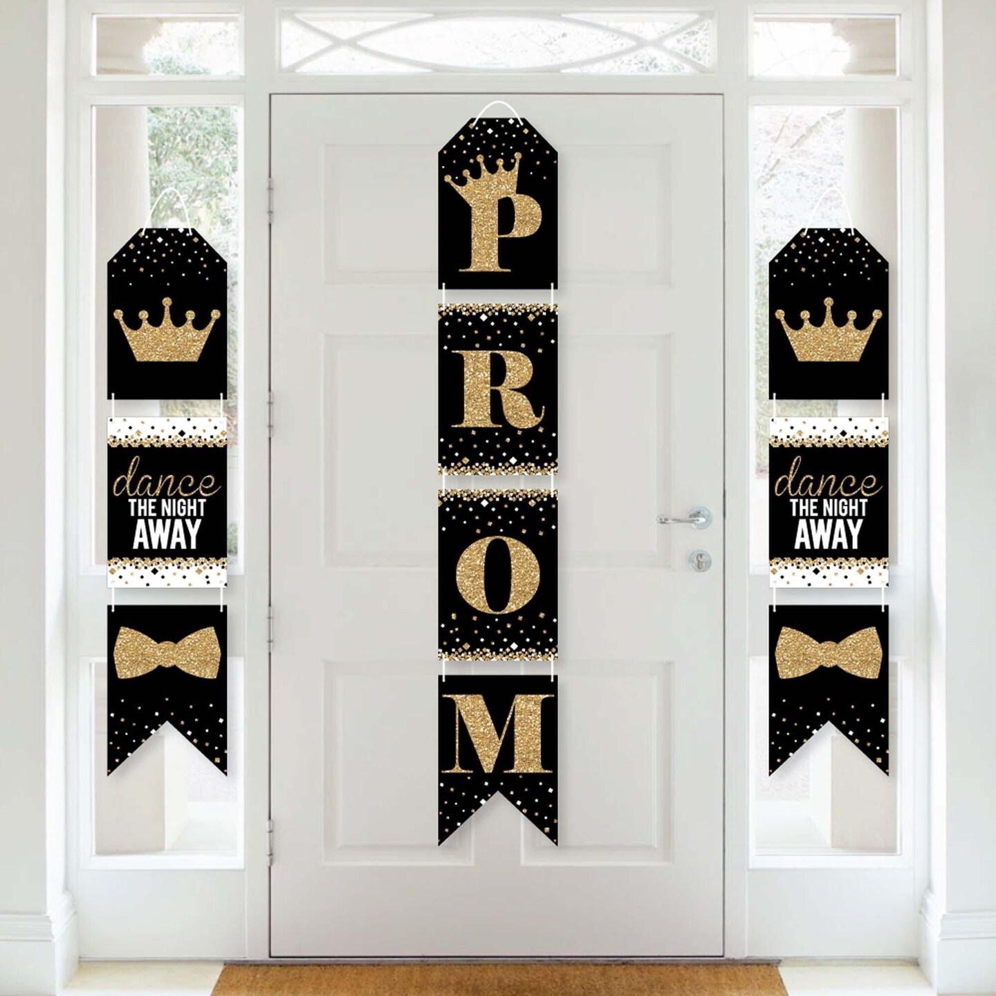 Big Dot of Happiness Prom - Hanging Vertical Paper Door Banners - Prom Night Party Wall Decoration Kit - Indoor Door Decor