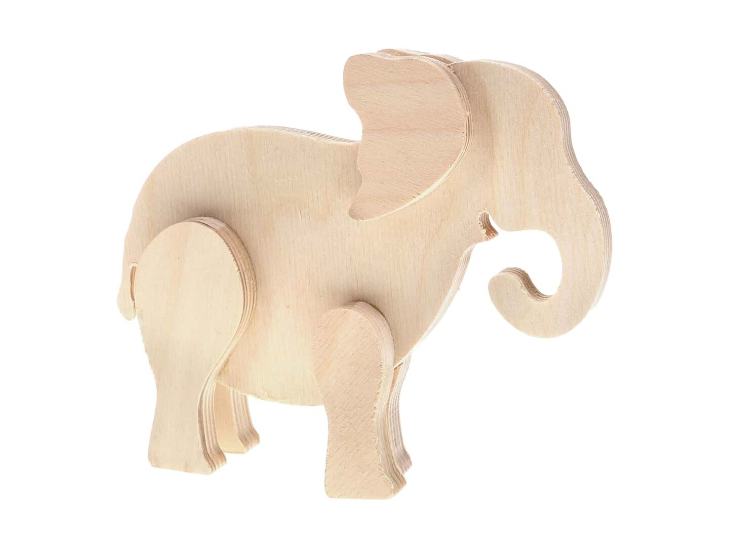 Good Wood Standing Shapes Animal Elephant