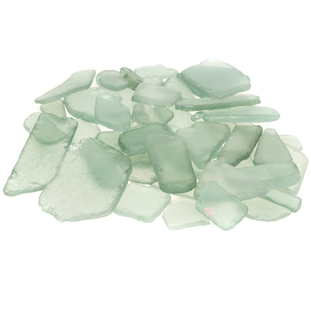 Sea Glass 11 Ounces Olive Green Sea Glass - Bulk Seaglass Pieces for Beach Decor &#x26; Crafts