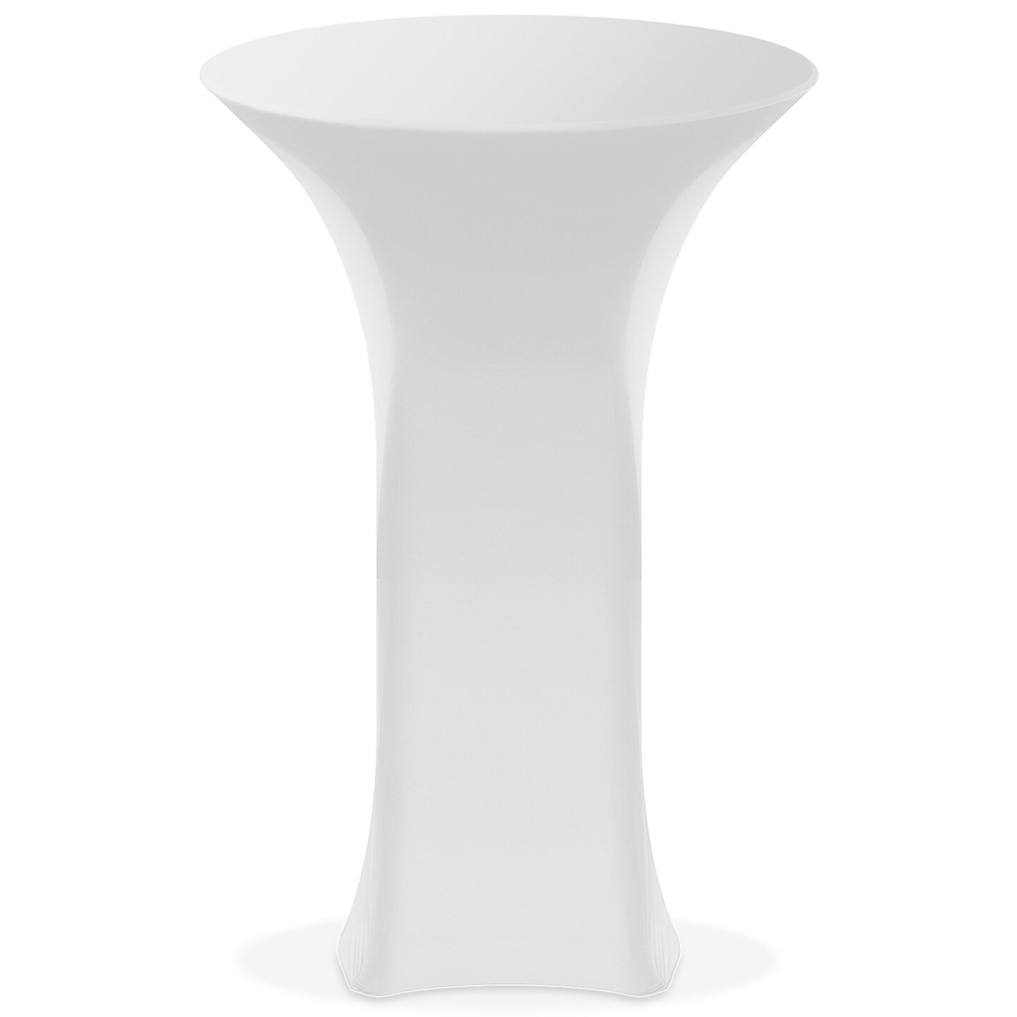Lann&#x27;s Linens - Round Highboy Cocktail Table Cover, Stretch Spandex Fitted Tablecloth