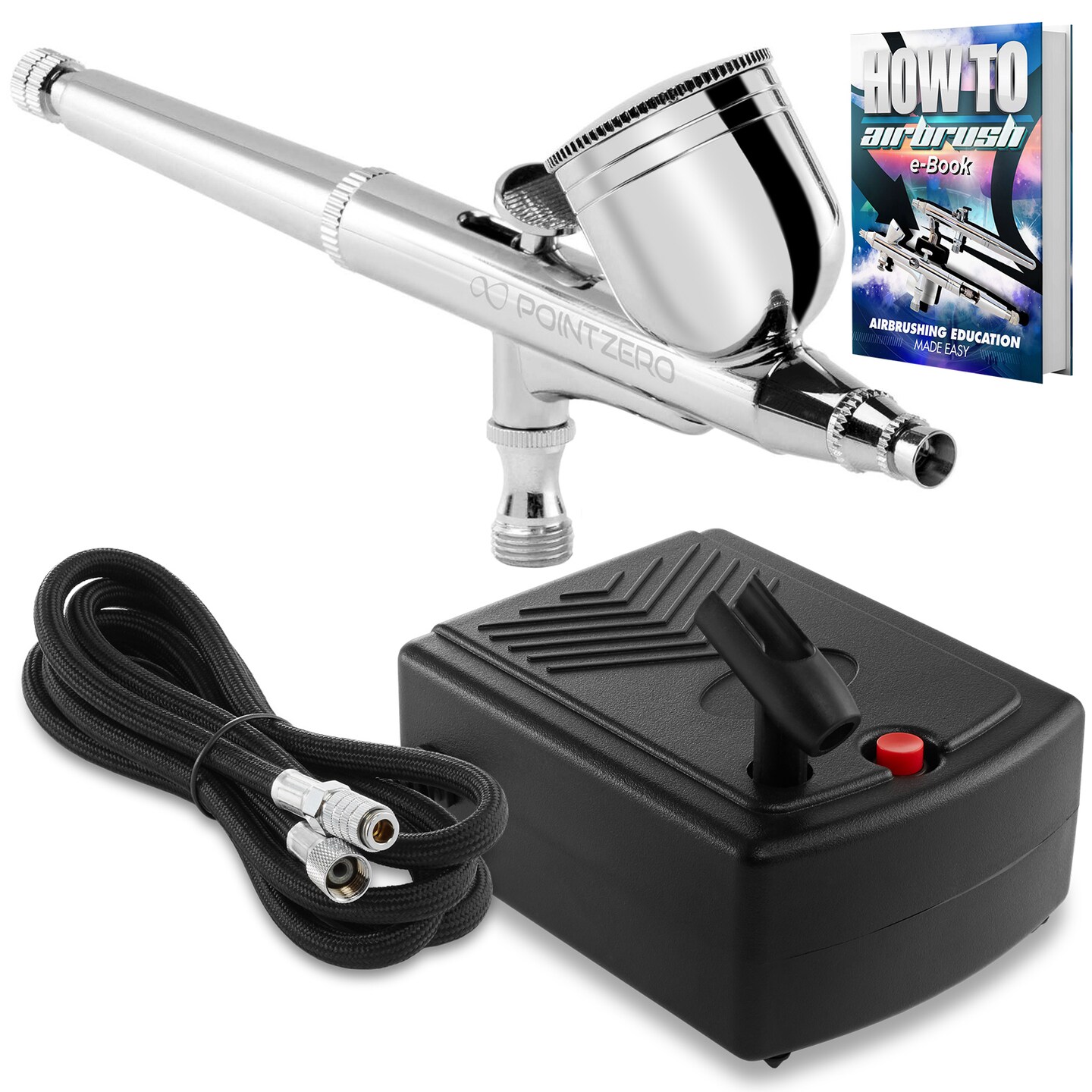 Multi-Functional Airbrush Compressor Kit With Rechargeable Air