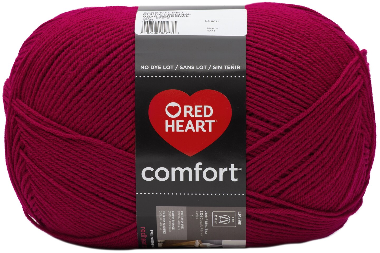 Red Heart Comfort Yarn-Cardinal Red