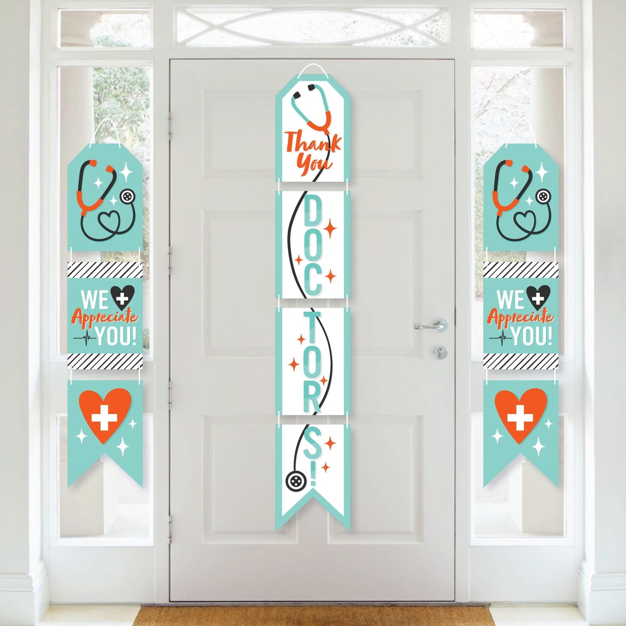 Big Dot of Happiness Thank You Doctors - Hanging Vertical Paper Door ...