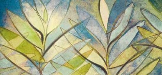 Palm Abstract in Blue Poster Print by  Lanie Loreth - Item # VARPDX9643A