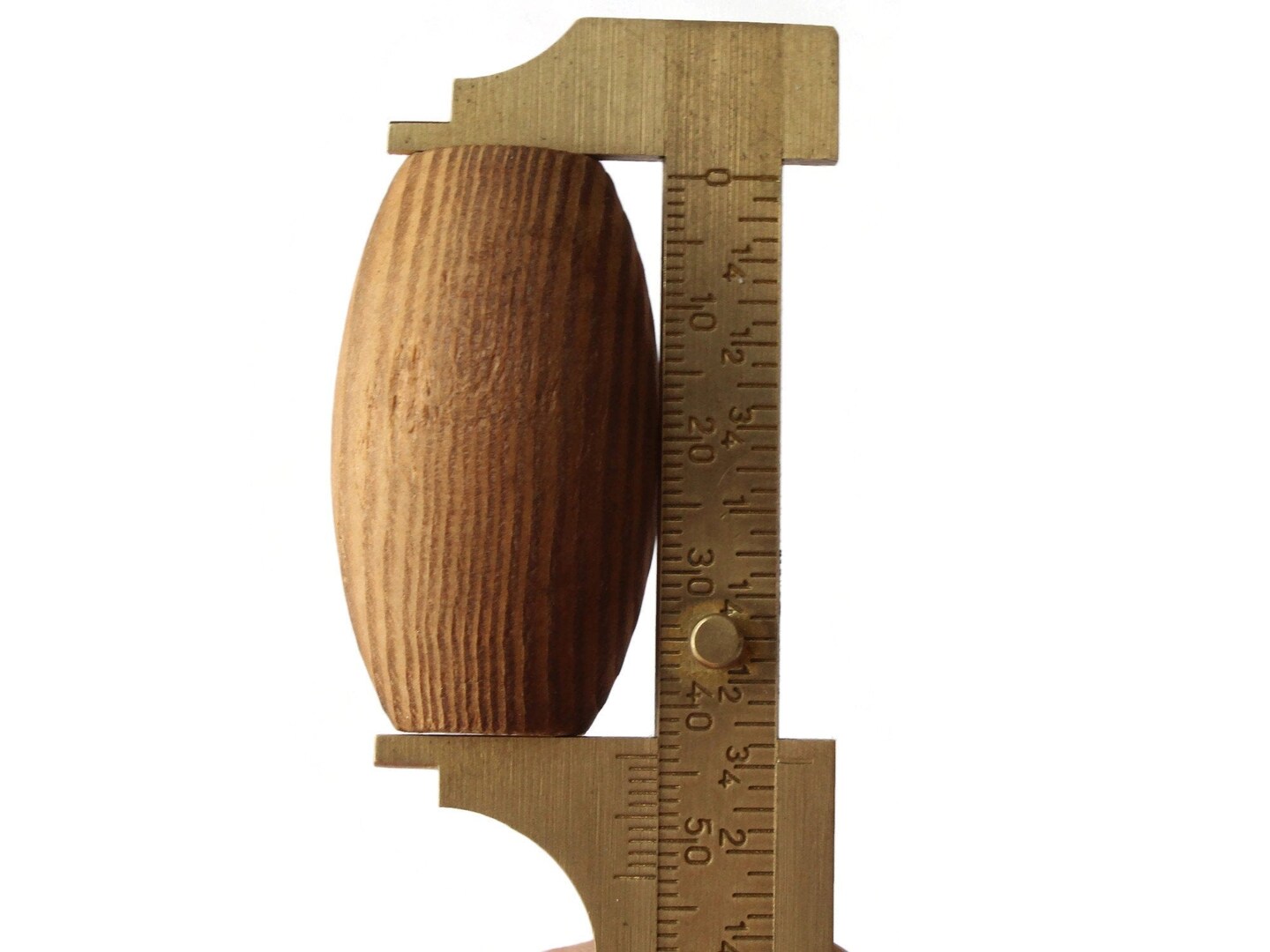 3 44mm Long Wood Barrel Beads