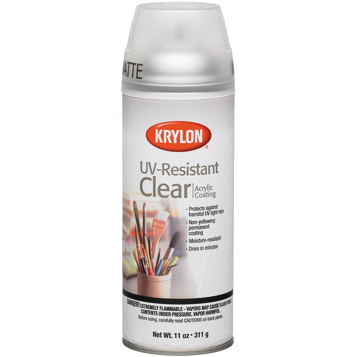 Krylon(R) UV-Resistant Acrylic Coating Aerosol Spray 11oz-Matte