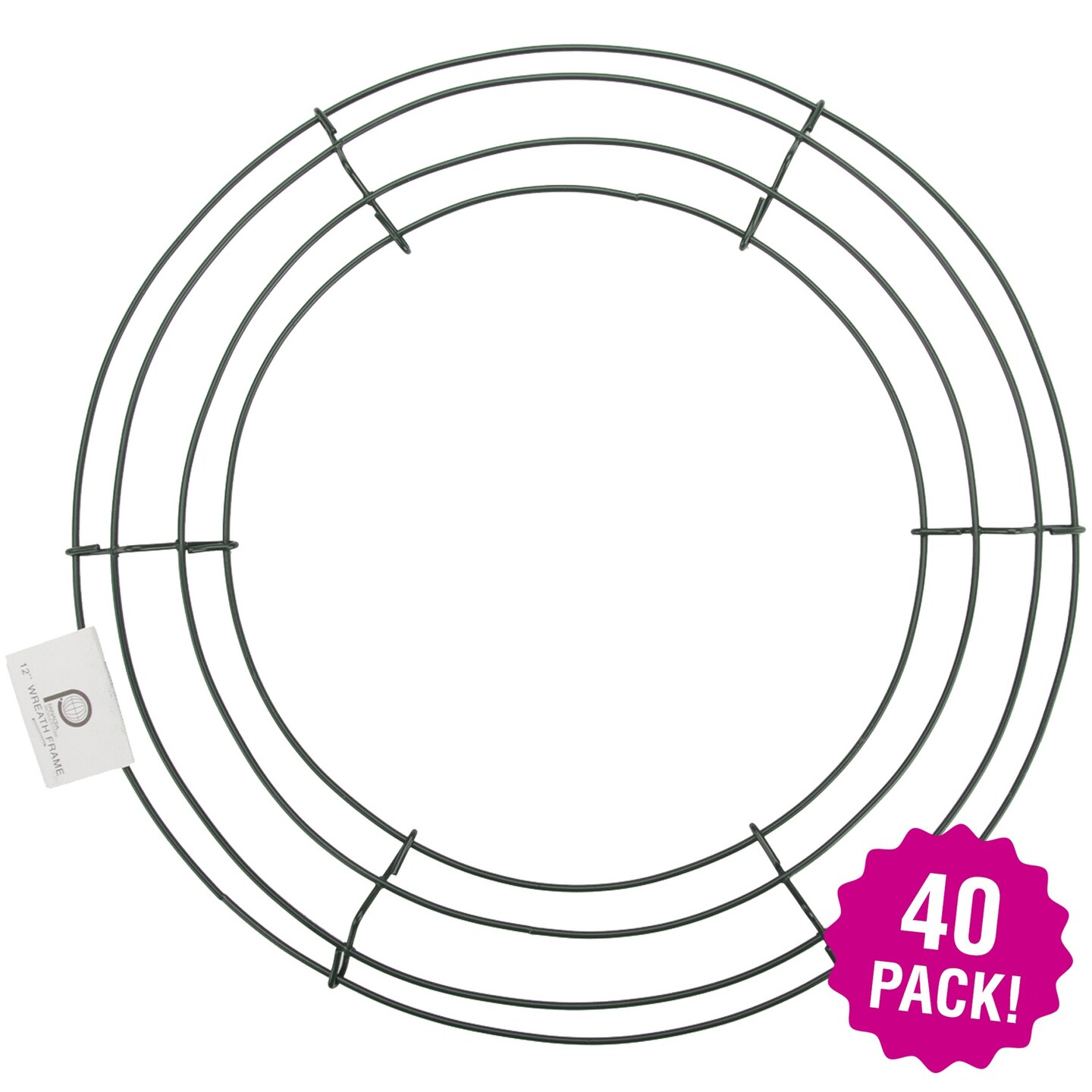 Multipack of 40 - Wire Wreath Frame-12&#x22;