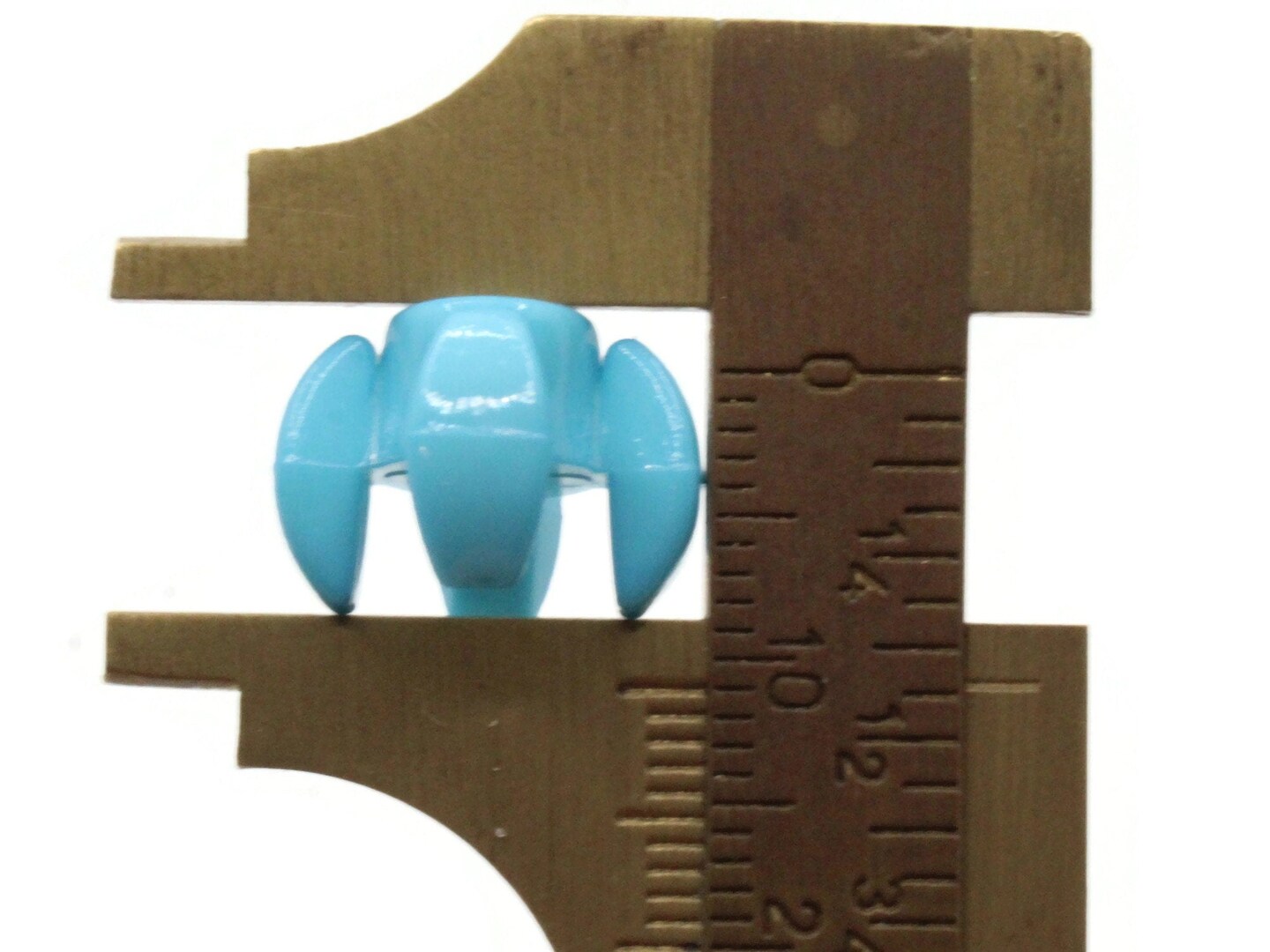 20 15mm Stacking Sky Blue Rondelle Plastic Chain Beads