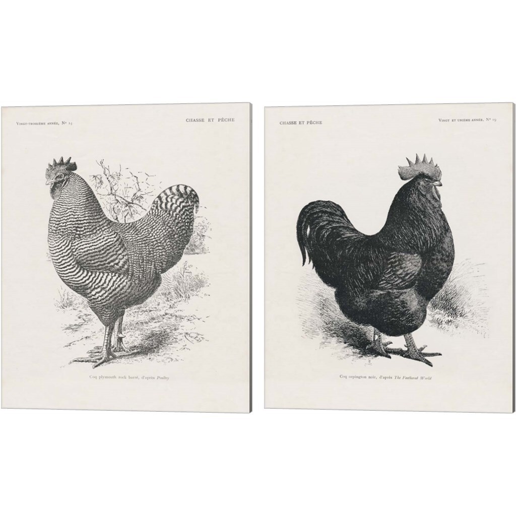 Vintage Farm Life by Wild Apple Portfolio 12" x 15" Canvas Wall Art (Set of 2)