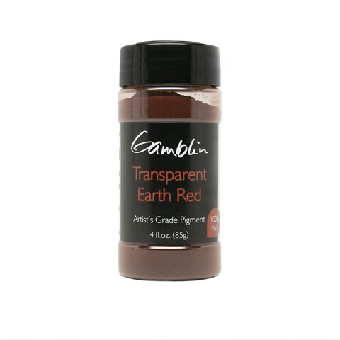 DRY PIGMENT TRANSPARENT EARTH RED 4OZ