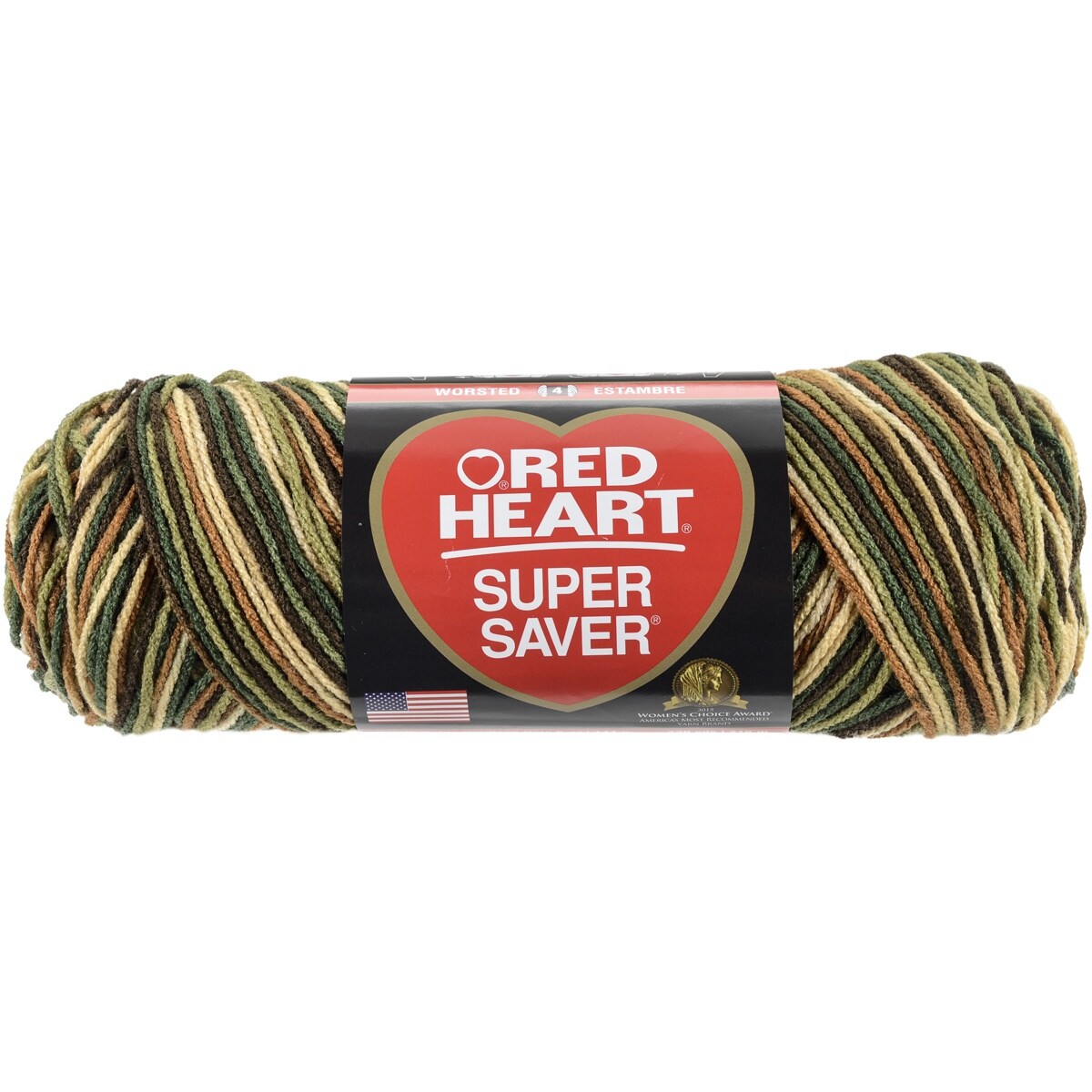 Multipack of 12 - Red Heart Super Saver Yarn-Woodsy