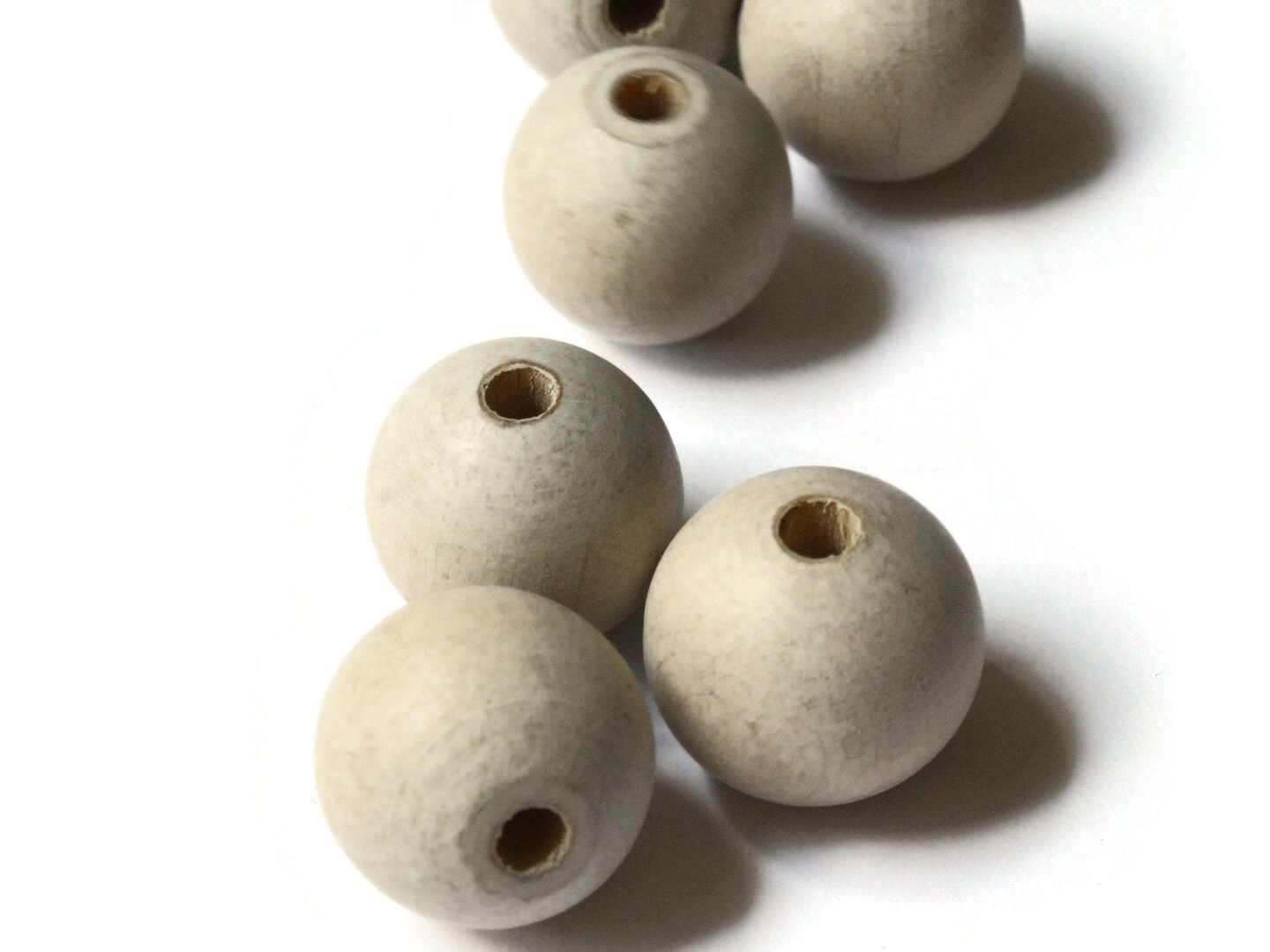 12 17mm Round Light Brown Wood Beads Wooden Ball Beads bW1 | Michaels