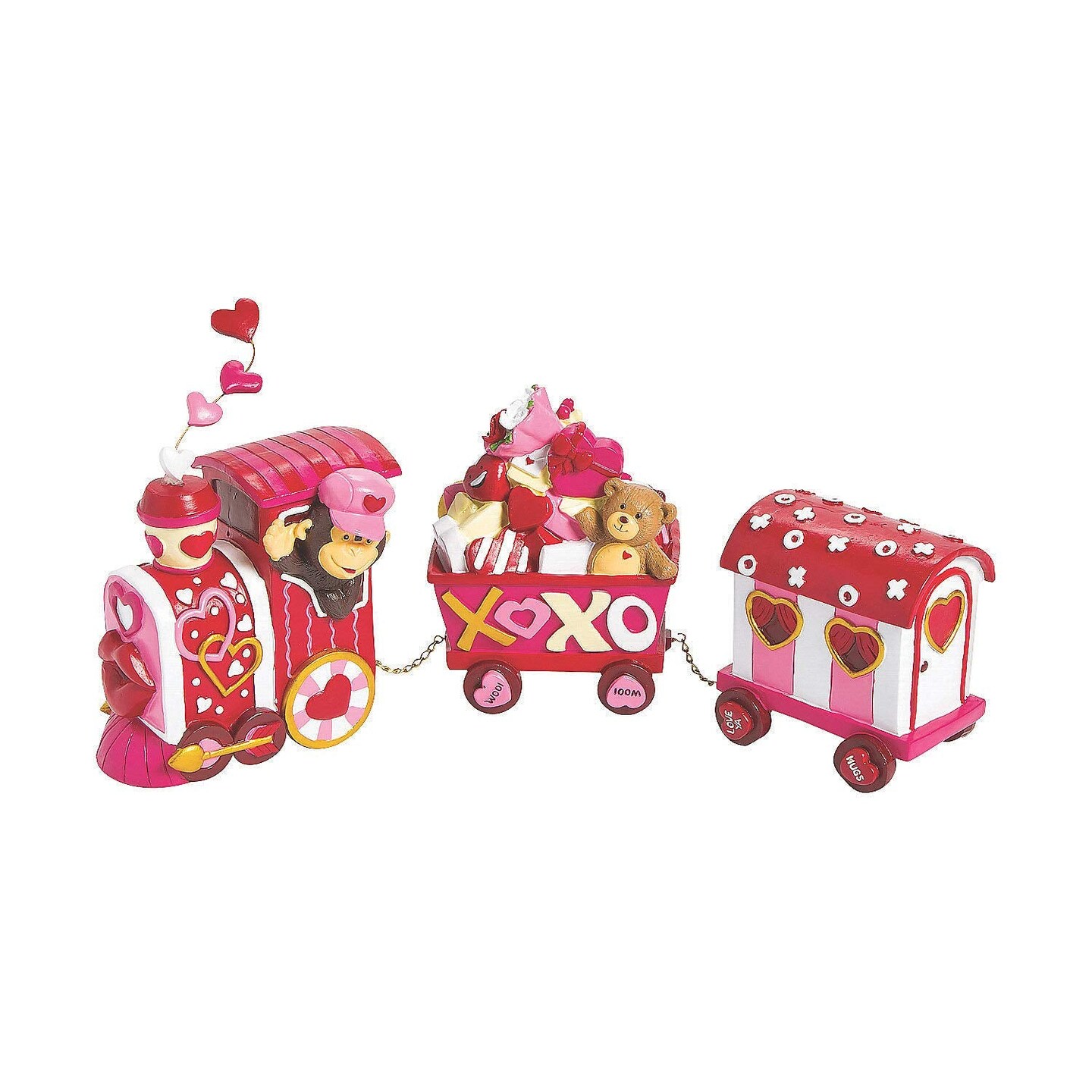 Fun Express Valentine Tabletop Love Train for Valentine's Day - Home Decor