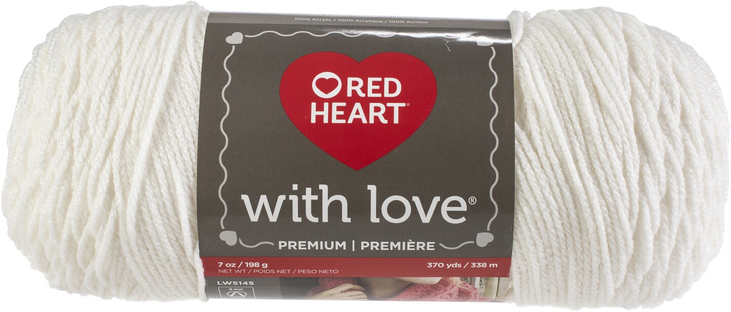 Red Heart 'With Love' Yarn (White)