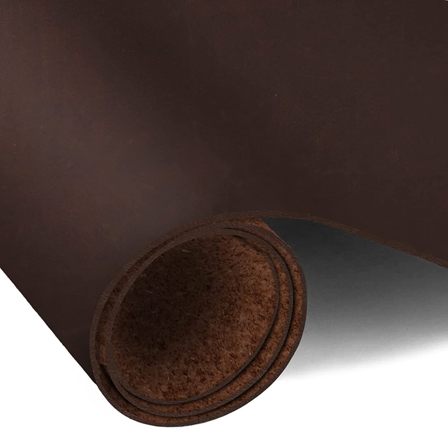 ELW 8-10 oz. (3-4mm) Thick Pre-Cut Piece 6"x6'' to 24"x48" - Available Bourbon, Tobacco & Whiskey Brown Color - Full Grain Leather Grass Fed Cow Hides, Oil Tanned for Tooling, Carving, Molding, Craft, Hobby, Sewing, Pyrography, Knife Sheaths