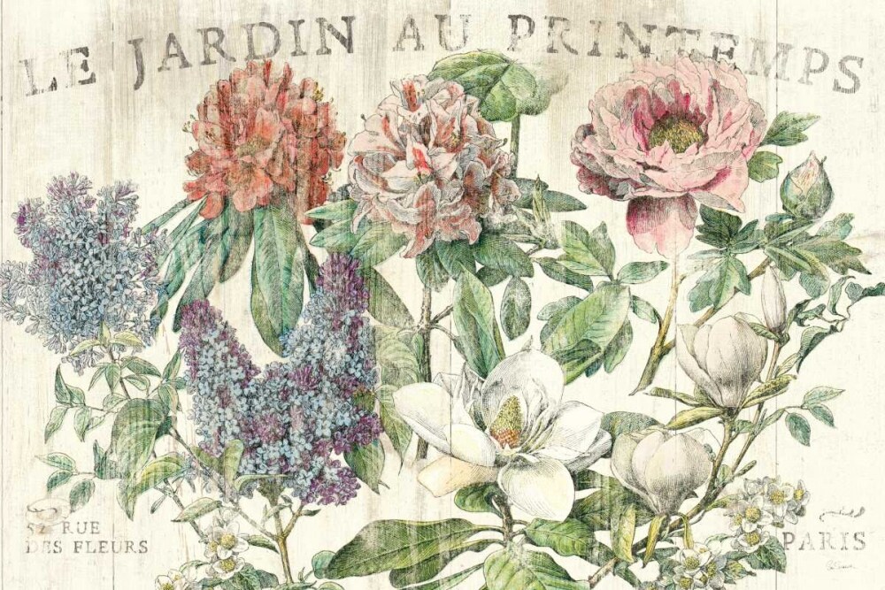 Le Jardin Printemps Poster Print by Sue Schlabach - Item # VARPDX12997