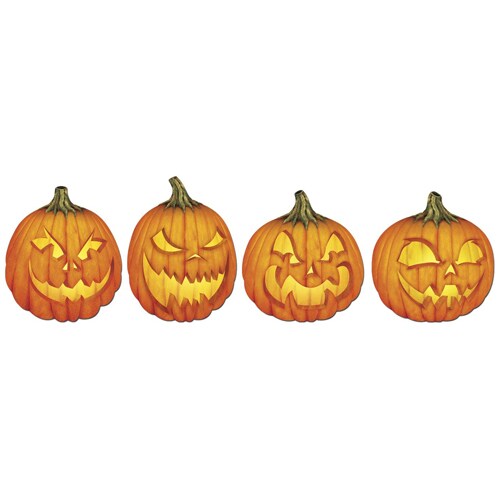 Pkgd Scary Jack-O-Lantern Cutouts