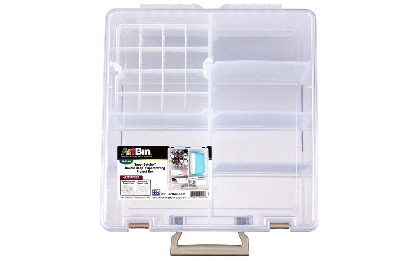 Art Bin Super Satchel Double Deep With Removable Dividers - Craft