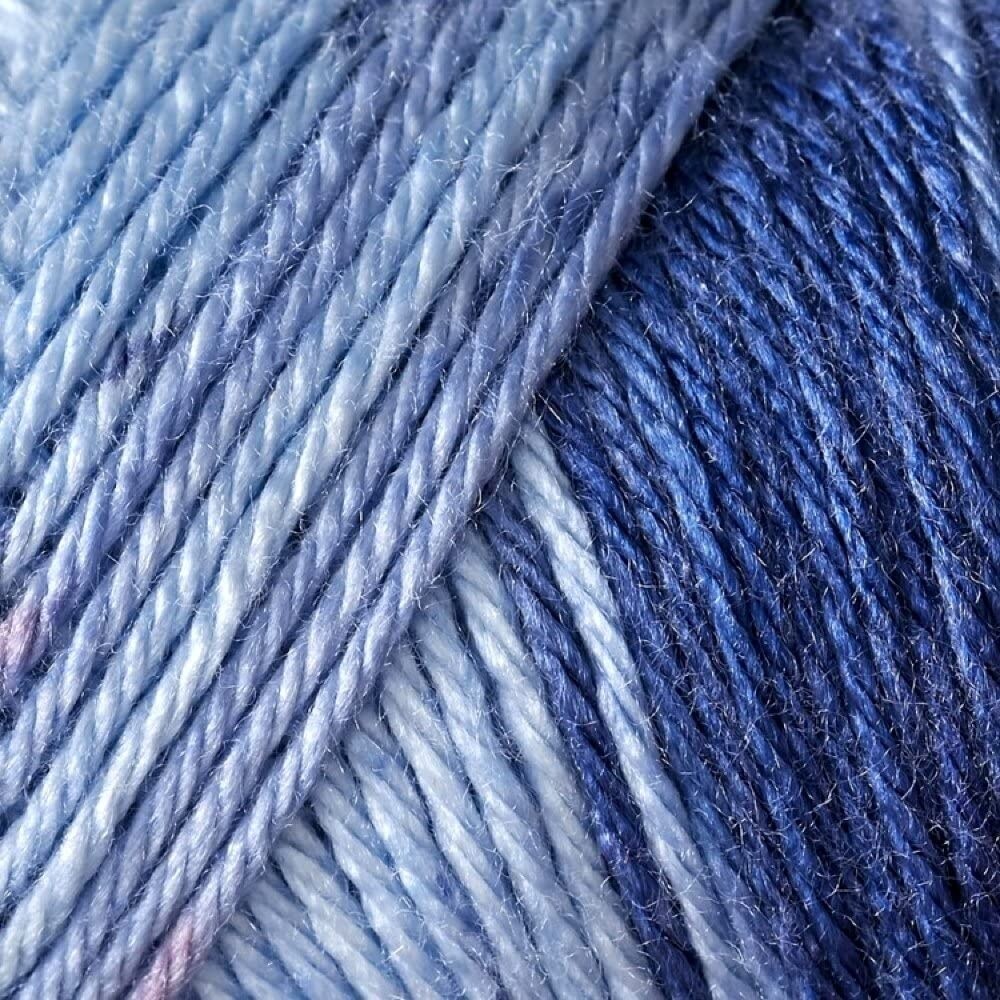 (Pack of 2) Caron Simply Soft Ombres Yarn-Saturday Blue Jeans